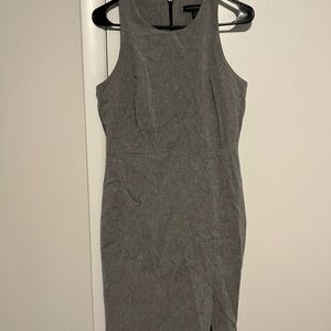 Banana Republic Gray Sleeveless Suiting Dress